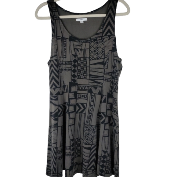Vans women's geometric pattern skater dress size XL black and gray sleeveless - Picture 13 of 13